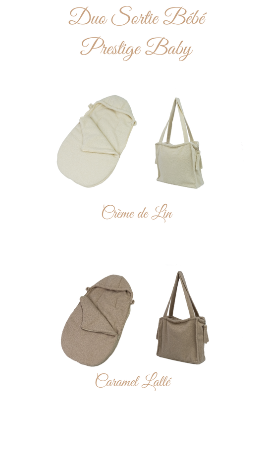 Duo Sortie Bébé Boucles d'Or | Nid d’ange & Sac à langer assortis