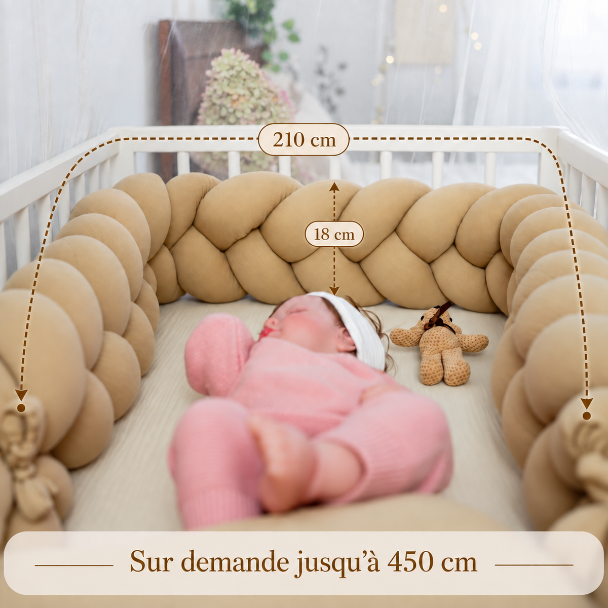 Tresse de lit Prestige Baby | Le détail qui transforme la chambre de bébé