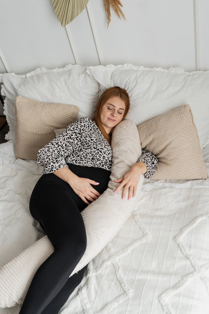 Coussin Prestige Velours d'Amour | Coussin de grossesse & d'allaitement en velours côtelé