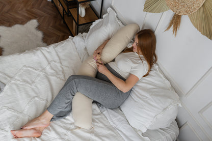 Coussin Prestige Nuage de Coton | Coussin de grossesse & d'allaitement en gaze de coton