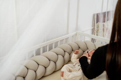 Protège-lit tressé en Mousseline de Coton