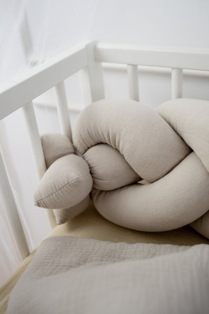 Protège-lit tressé en Mousseline de Coton