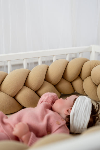 Protège-lit tressé en Mousseline de Coton