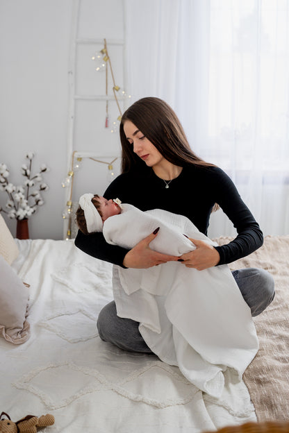 Couverture Fine Prestige | Couverture bébé en gaze de coton douce et respirante