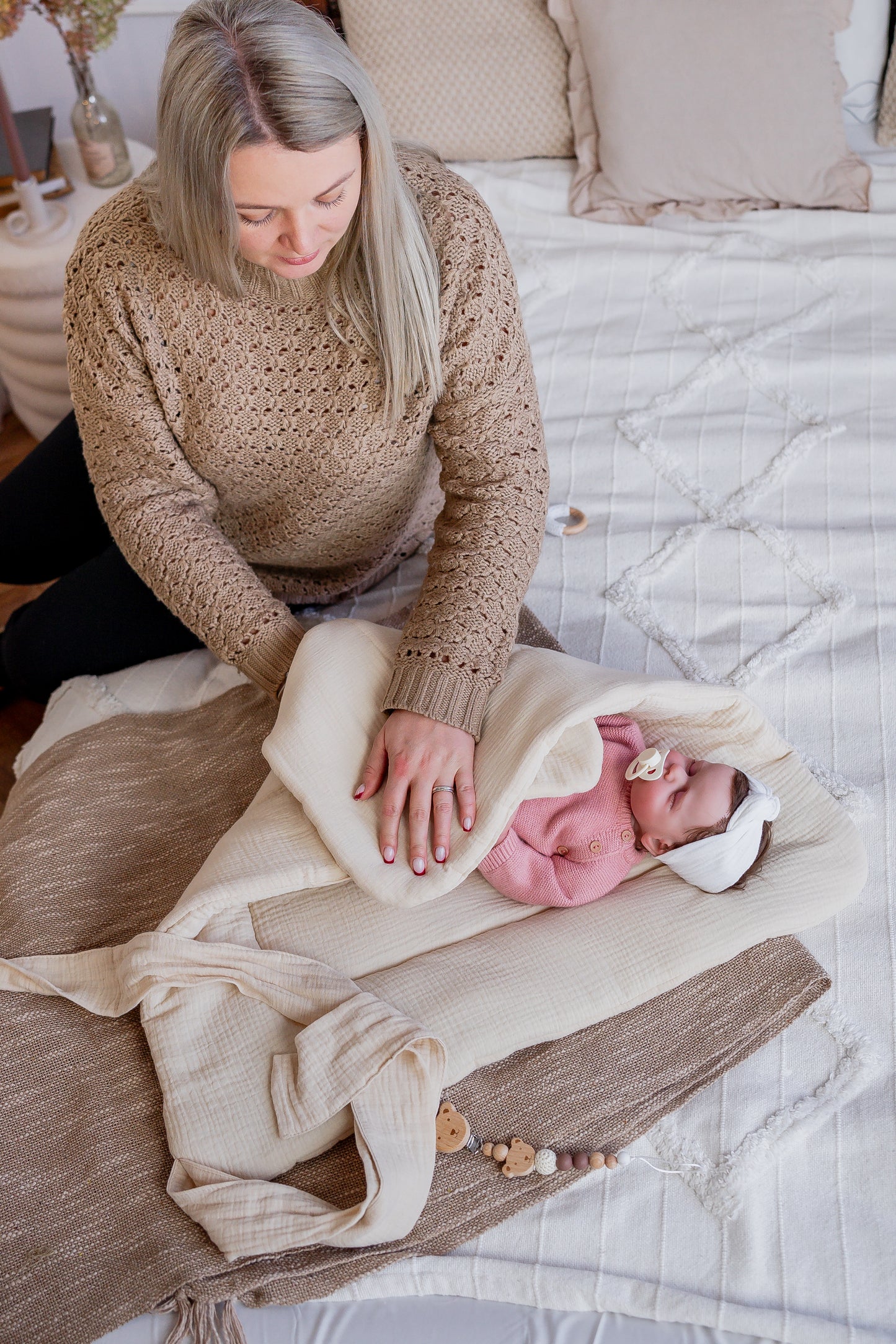 Gigoteuse d’emmaillotage en Mousseline de Coton