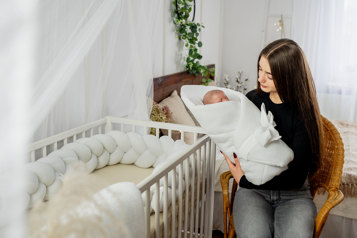 Gigoteuse d’emmaillotage en Mousseline de Coton