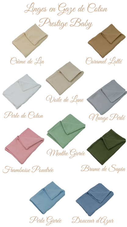 Couverture Fine Prestige | Couverture bébé en gaze de coton douce et respirante