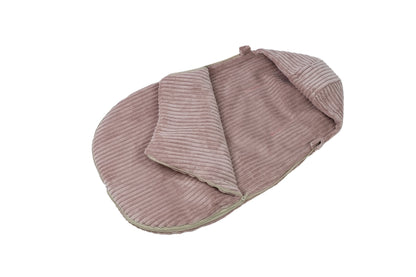 Duo Sortie Bébé Velours d'Amour | Nid d’ange cosy & Sac à langer assortis | Tons colorés