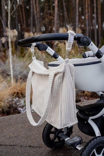 Sac à langer "Velours côtelé" avec  son tapis  à langer - 💝 Offre Pack Naissance